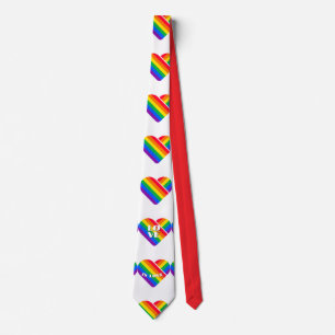 Corbata Orgullo Corazón Arcoíris