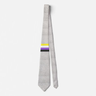 Corbata Orgullo de marea LGBTI arcoiris no binario