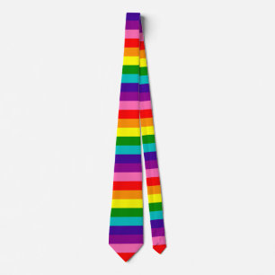 Corbata Orgullo gay arcoiris LGBT Original Bandera de 8 fr