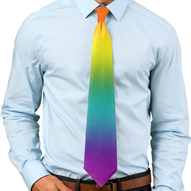 Corbata Orgullo gradiente arcoiris Ombre (Subido por el creador)