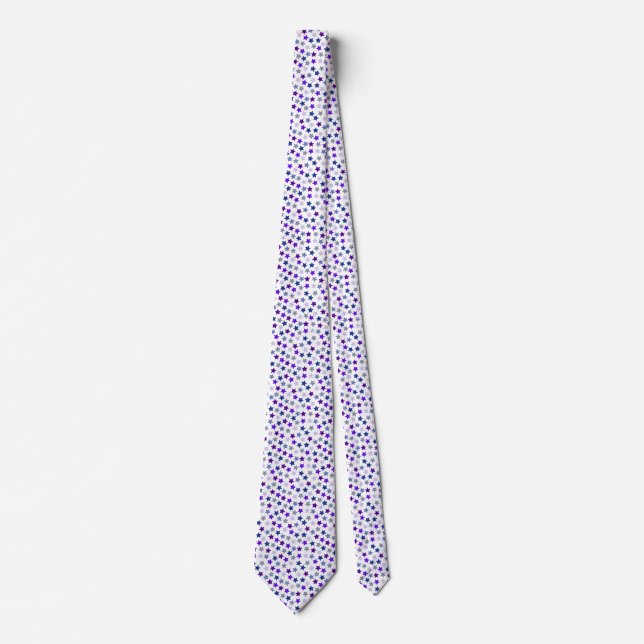 Corbata Orgullo lésbico Butch Stars Blue Purple (Anverso)