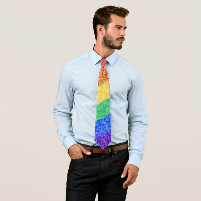 Corbata Orgullo LGBTQA+ arcoíris (In situ)