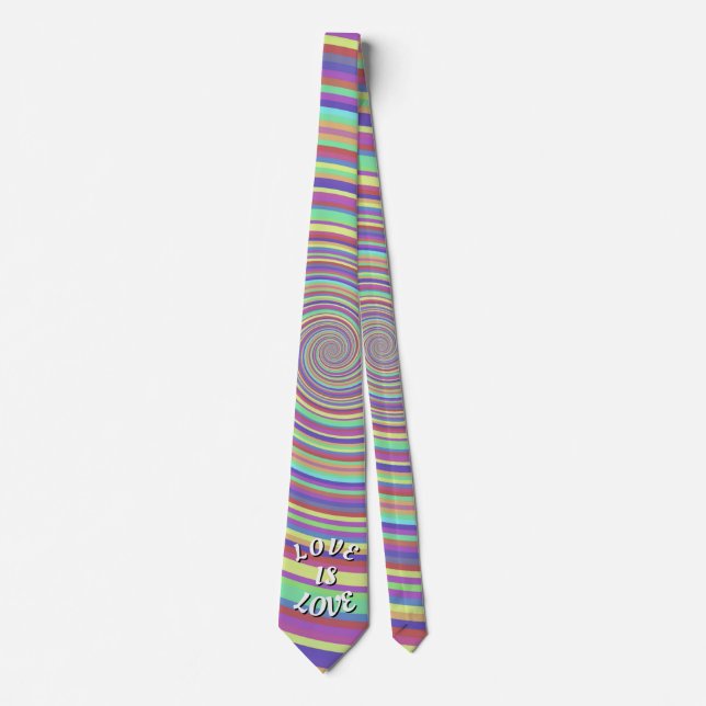 Corbata Orgullo Love Is Love (Anverso)