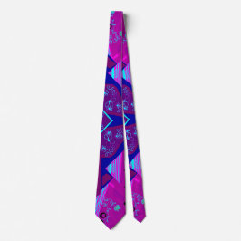 Corbata Origami Chintz (L) Fuchsia Turquoise Blue Magenta