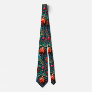 Corbata Ornamento de Navidad rojo y verde