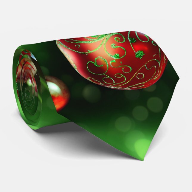 Corbata Ornamento navideño brillante (Enrollado)