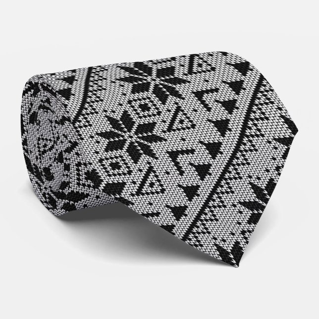 Corbata ornamento navideño invierno nórdico escandinavo no (Enrollado)