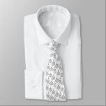 Corbata Ornamentos de Navidad de color blanco y negro<br><div class="desc">Ornamentos de Navidad de color blanco y negro</div>