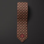 Corbata Ornate Burgundy and Gold Mandala Monograma<br><div class="desc">Añada un toque elegante a su boda o equipo de negocios con nuestro Nate Ornate Burgundy y Gold Mandala Monogram Neck Tie. El audaz diseño abstracto en burdeos y oro te hará destacarte. Completa el aspecto con nuestros calcetines correspondientes para un estilo coordinado.</div>