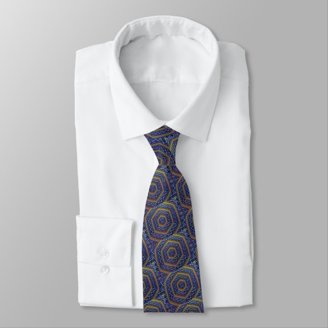 Corbata Ornate Metallic Magen David (Atado)