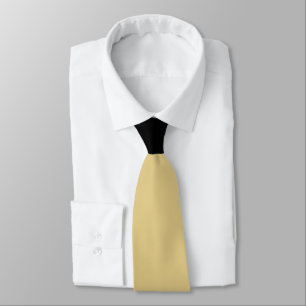 Corbata Oro con contraste del nudo negro