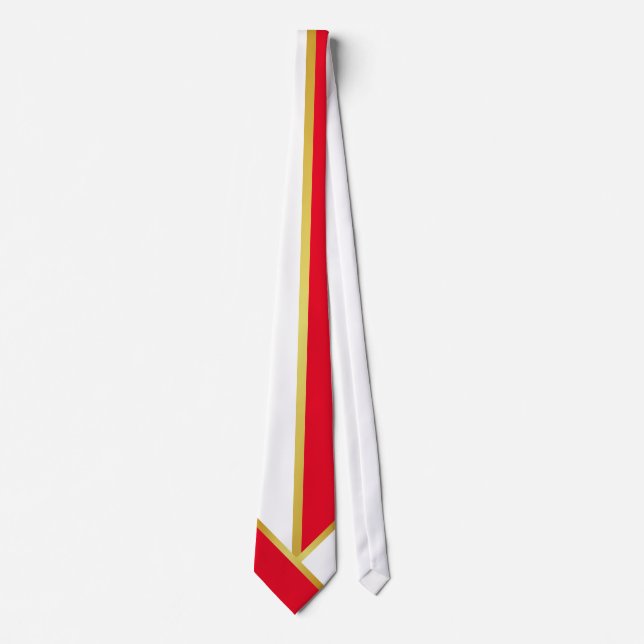 Corbata Oro Conservador Rojo Blanco (Anverso)