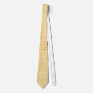 Corbata Oro Jacquard Geometric Tie