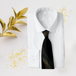 Corbata Oro negro y espárrago