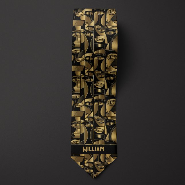 Corbata Oro y cubismo negro (Subido por el creador)