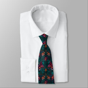 Corbata orquídea 3d en colores vibrantes