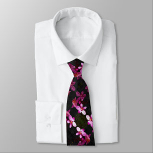 Corbata Orquídea púrpura masculina