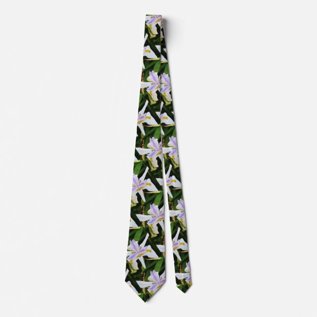 Corbata Orquídeas (Anverso)