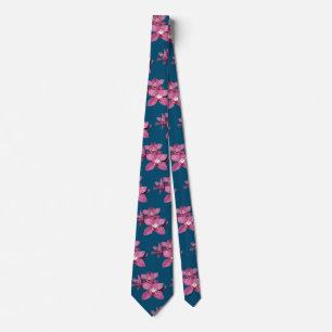 Corbata Orquídeas De Cimbidio Rosa