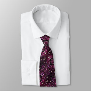 Corbata Orquídeas púrpuras oscuras de los hombres