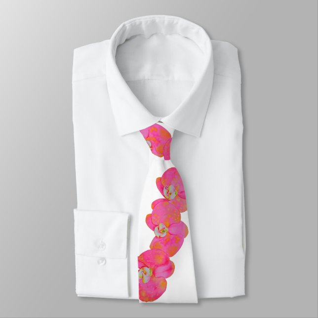 Corbata Orquídeas rosas (Atado)