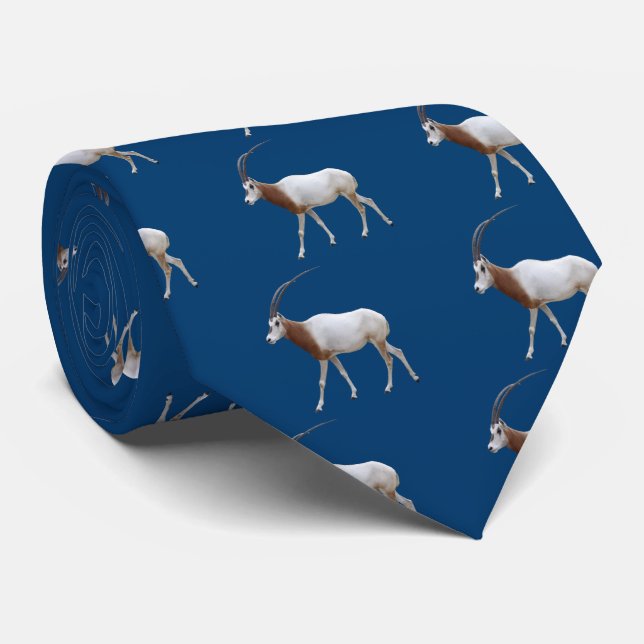 Corbata Oryx blanco (Enrollado)