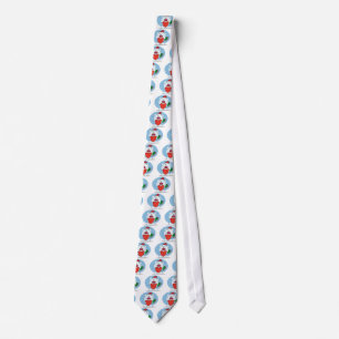 Corbata Oso blanco Santa con corazón