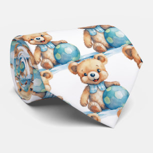 Corbata Oso de peluche azul