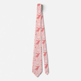 Corbata oso de peluche de tono rosa