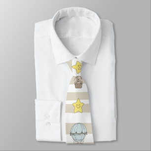 Corbata Oso de peluche lindo Globo aerostático Patrón neut