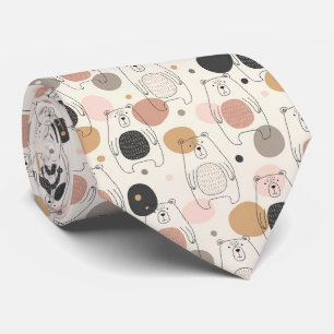Corbata Oso Lindo - Suave Bosque Pastel (3)
