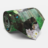 Oso marrón bebé, punzón en el cuello