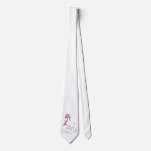 Corbata Oso Polar de Dibujos Animados Adorable con Regalos
