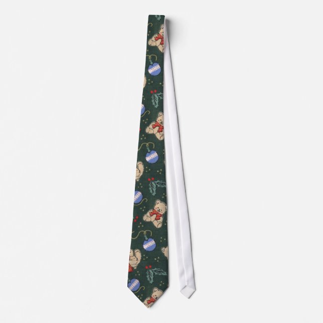 Corbata Osos lindos del navidad (Anverso)