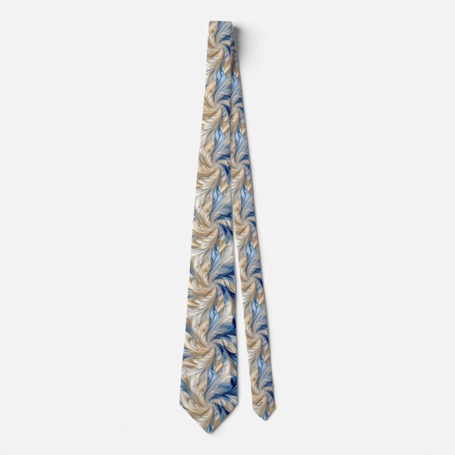 Corbata Ostras y azul (Anverso)