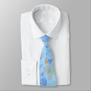 Corbata Otoño, patrón de hojas 3