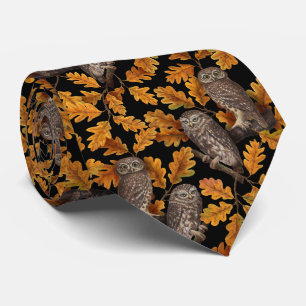 Corbata Ovejas de otoño en negro