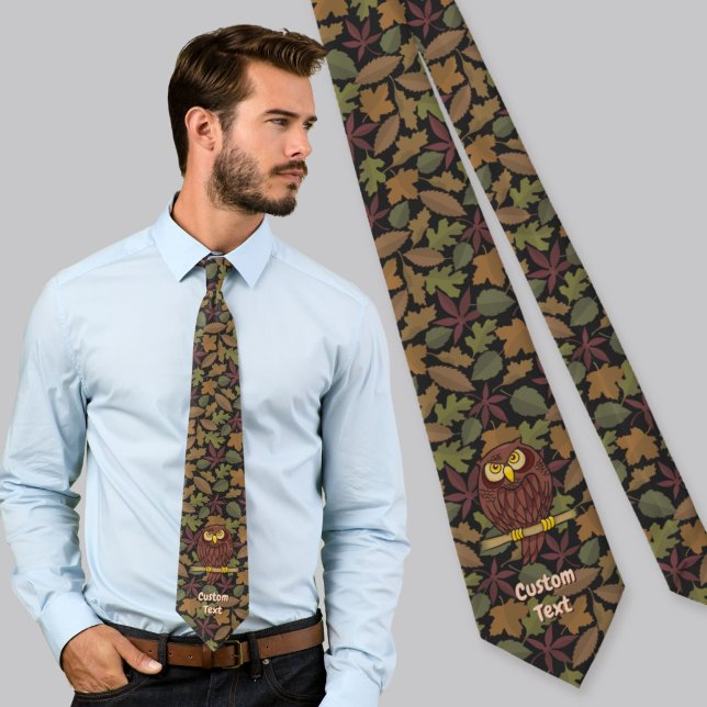 Corbata Owl Cartoon Neck Tie (Subido por el creador)