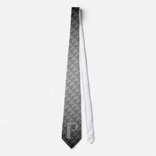 Corbata P - El alfabeto de Falck (plateado)