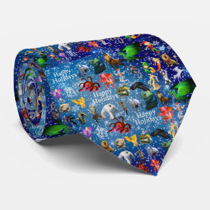 Corbata P es para Phoenix Navidades Tie(Azul)
