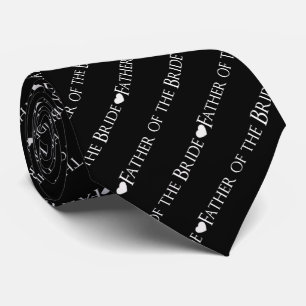 Corbata Padre de la novia elegante negro