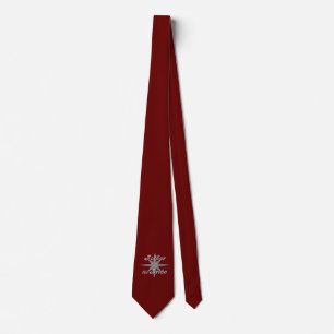Corbata Padre de la novia Maroon