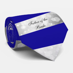 Corbata Padre de la Novia Púrpura y Plateado