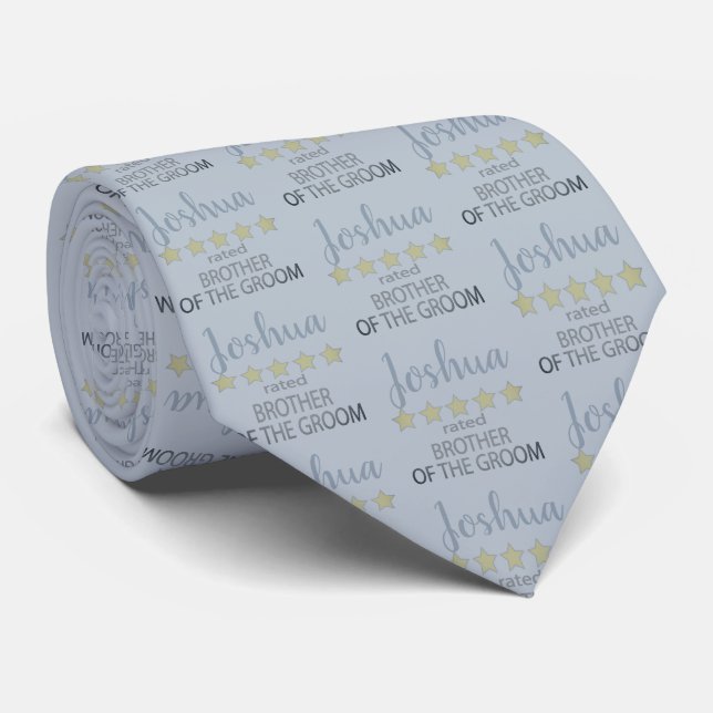 Corbata Padrino de Boda y Cortejo Nupcial 5 Estrellas (Enrollado)