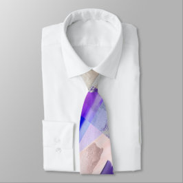 Corbata Padrinos acuarela rosa oro violeta lila