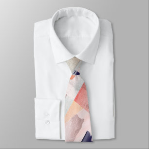Corbata Padrinos de boda Modernos Bloque de Color Rosa Dor