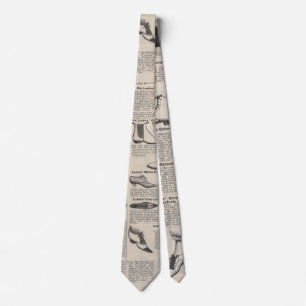 Corbata Página de catálogo de zapatos antiguos para damas 