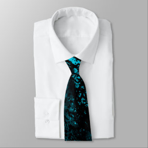 Corbata Paint Splatt Effect Blue & Black