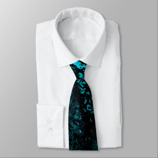 Corbata Paint Splatt Effect Blue & Black