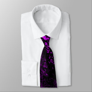 Corbata Paint Splatt Effect Purple & Black